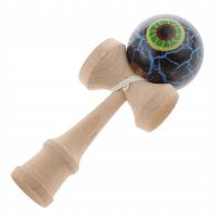 Drewniana gałka oczna Crackle Paint Kendama Kids/Children Skill Ball Game Toy#A