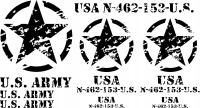 военные наклейки армии США Star military set