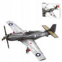 Строительные блоки Wange самолет истребитель P-51 Mustang Fighter 258 elem.