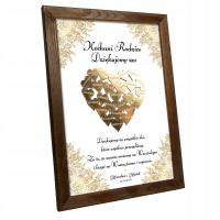 СПАСИБО РОДИТЕЛЯМ БАБУШКИ И ДЕДУШКИ БАБУШКИ ДЕДУШКИ МАМЫ СВАДЬБА СЕРДЦЕ 3D ФОТОРАМКА