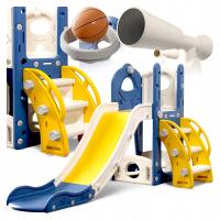 Zjeżdżalnia Wolnostojąca Dziecięca Ślizgawka z Drabinką dla Dzieci domowa