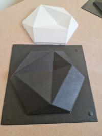 ABS Forma do paneli 3D HEXAGON