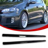 VW GOLF 6 GTI БОКОВЫЕ ЮБКИ ЮБКИ СПОЙЛЕРЫ ЧЕРНЫЙ ГЛЯНЕЦ