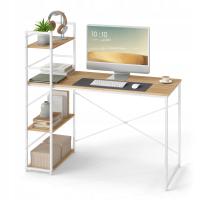 Письменный стол с книжным шкафом MAX 4.0 современный для офисной комнаты Дуб сонома