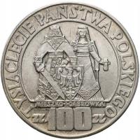 PRL. 100 złotych 1966 Mieszko i Dąbrówka - PIĘKNE