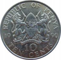 5834. Kenia 10 Centów 1990