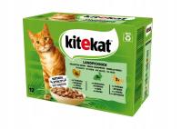 KITEKAT влажный корм для кошек с индейкой кроликом и птицей в соусе 12x85 г