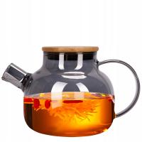 SZKLANY DZBANEK DO HERBATY lemoniady ZAPARZACZ z pokrywką KAMILLE 1000 ml