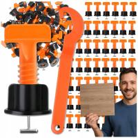 SYSTEM DO POZIOMOWANIA PŁYTEK KLIPSY KLINY UCHWYTY ZESTAW 100 szt