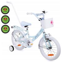 ДЕТСКИЙ ВЕЛОСИПЕД 16 ДЮЙМОВ ВЕЛОСИПЕД ДЛЯ ДЕВОЧКИ КОРЗИНА И НАПРАВЛЯЮЩАЯ БЕСПЛАТНО