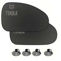 Osłona przeciwsłoneczna Tikola dla dzieci 2 szt. 65 cm x 38 cm czarna