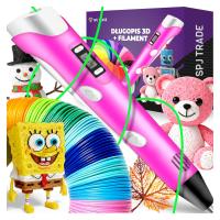 Długopis 3D SPJ TRADE Długopis 3D Różowy 210m Filamentu