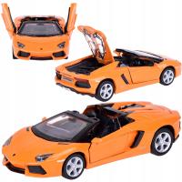 Auto metalowe model Lamborghini Aventador Roadster 1:32 interaktyw. ЗА5053