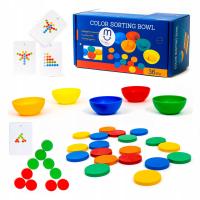 Sorter Zestaw do nauki kolorów liczenia Układanka