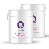 BIAŁA FARBA DO ŚCIAN SUFITÓW SUPER BIAŁA BIEL 2x 10L GŁĘBOKI MAT ŚCIENNA