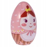 Ładna dziewczyna jajko wielkanocne metalowe cukierki pudełko do przechowywania monet blaszane etui prezent świąteczny dla dzieci