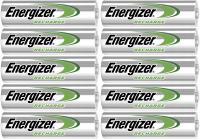 10x Akumulatorki ENERGIZER Power Plus AA R6 HR6 NH15 1,2V 2000mAh