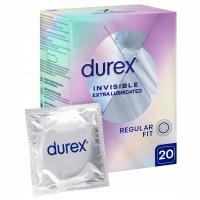 Самые тонкие презервативы Durex INVISIBLE Extra Lubricated увлажненные 20 шт