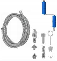 PRZEGUB SPRĘŻYNOWY SPIRALNY ŚLIMAKOWY DO RUR FI12 X 5M ŚLIMAK RUROWY