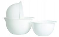 Komplet misek do mieszania 3 szt. białe Plast Team