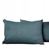 Poszewka na poduszkę 40x60 cm w kolorze morskim z tkaniny welurowej