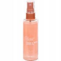 Mgiełka do ciała i włosów z brokatem 100 ml różowa