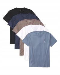 Koszulka Męska T-SHIRT 5PAK ZESTAW koszulek Abercrombie & Fitch L