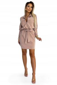 Numoco повседневное платье-рубашка до колена