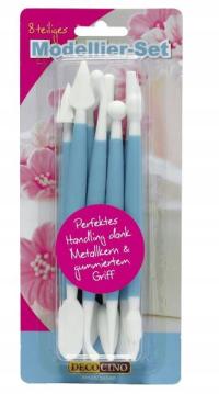 SZPATUŁKI PATYCZKI DO MODELOWANIA DEKORACJI CIAST TORTÓW ZESTAW 8szt