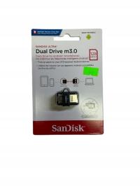 SanDisk Ultra 128 GB Dual Drive m3.0 Dongle for mobile devices up to 130