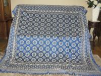 DO ANTYKÓW-PIĘKNY STARODAWNY OBRUS KAPA JAK GOBELINOWA 229/216+3