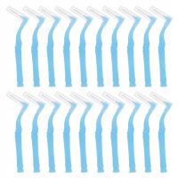 40 SZTUK MINI SZCZOTECZEK MIĘDZYZĘBOWYCH DO PIELĘGNACJI JAMY USTNEJ - SZELKI DENTYSTYCZNE NITKOWANIE WYKAŁACZKA