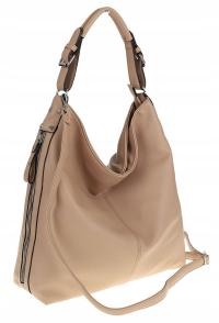 Torebka Damska Włoskiej marki The Grace bags Listonoszka Worek H6007 Khaki