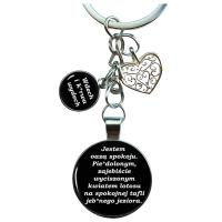 Brelok JESTEM OAZĄ SPOKOJU śmieszny prezent na urodziny koleżanki kolegi