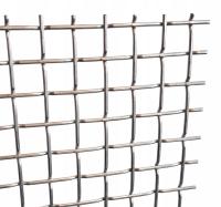 Siatka nierdzewna jednostronnie płaska 15x15mm grubość 3mm format 50x50cm