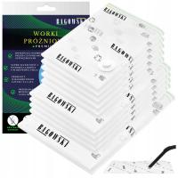 Worki do pakowania próżniowego ubrań pościeli ZESTAW 10szt WYTRZYMAŁE