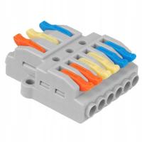 Szybkozłącze kostka elektryczna rozgałęźnik 3 na 6