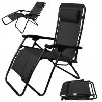 САДОВЫЙ ШЕЗЛОНГ ГРАВИТАЦИОННЫЙ СКЛАДНОЙ ПЛЯЖНЫЙ ПОХОДНЫЙ СТУЛ ПОДУШКА