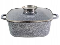 Brytfanna Edenberg 5,5 l szara non-stick 26 cm z pokrywą