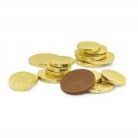 Złote monety 2 i 5 CHF 8 sztuk z czekoladek