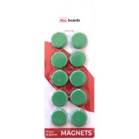 Магниты для доски 20 мм-10 шт. Зеленый