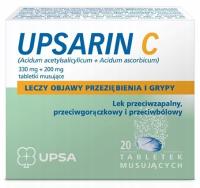 Upsarin c 330 мг 200 мг, 20 шипучих таблеток грипп простуда