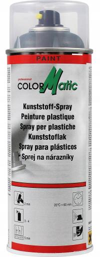 MOTIP COLORMATIC FARBA DO ZDERZAKÓW PLASTIKU LAKIER SPRAY SZARY 400ML