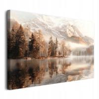 Obrazy na płótnie obraz na ścianę do sypialni góry drzewa las 80x120cm