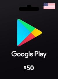 Google Play 50$ USD Karta podarunkowa Klucz Kod Doładowanie USA