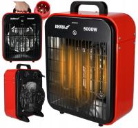 NAGRZEWNICA ELEKTRYCZNA DEDRA Farelka Dmuchawa Grzejnik Termostat 5 kW 400V