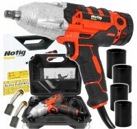 Elektryczny klucz udarowy do kół walizka nasadki