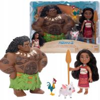 DISNEY VAIANA 2 LALKI Z FILMU VAIANA & MAUI 19 CM 5 ELEM. ZESTAW FIGUREK