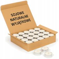 Podgrzewacze sojowe ręcznie robione tealight naturalne świeczki 50 szt 5h