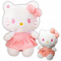 Maskotka Kotek Hello Kitty W Sukience Różowa Duża 40cm Pluszak Milutki